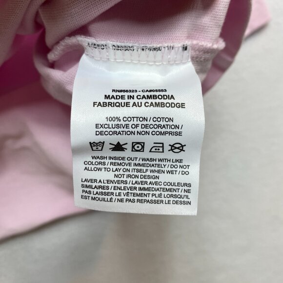 Nike Crop Top Women's M Pink Nike Big Logo Oversized Activewear - Picture 5 of 9